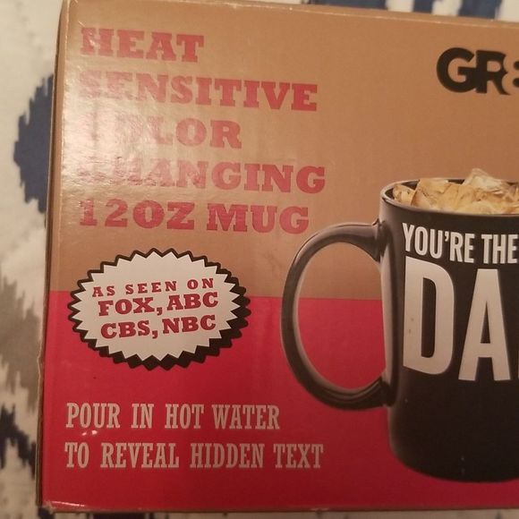 YOUR THE MAN DAD, THE OLD MAN, BUT STILL THE MAN 12oz. Heat Activated Mug  New! - Picture 4 of 5